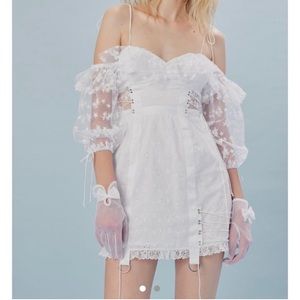 For Love and Lemons Off-Shoulder Corset Dress